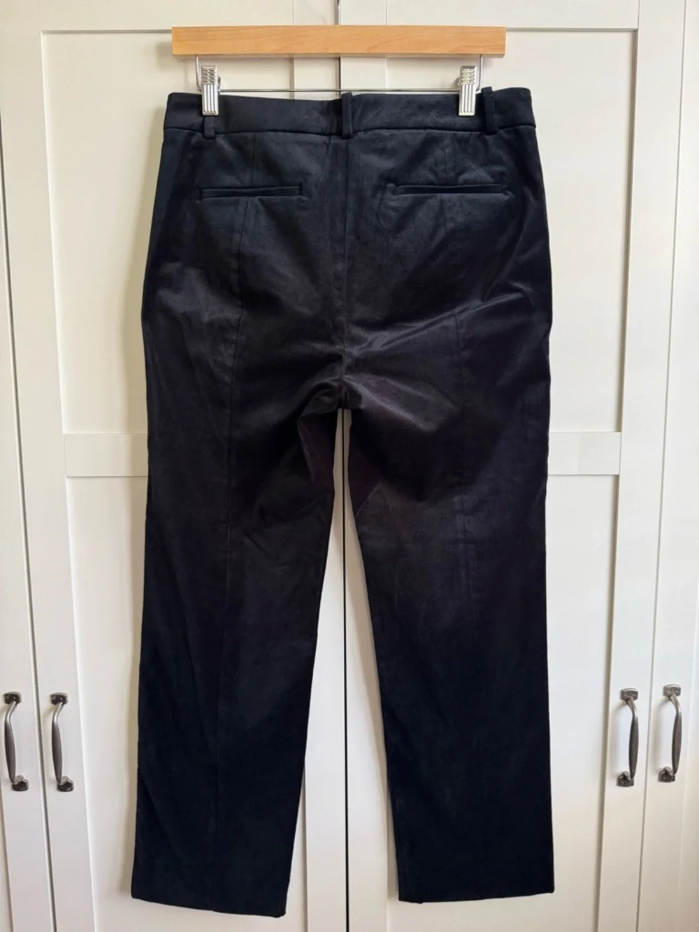 J.Crew Stella Straight Leg Pant in Velvet Black Size 8
